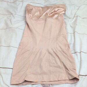 Spanx Slimmer & Shine Strapless Slip Rose Gold Size large Nude Slimming Shaping
